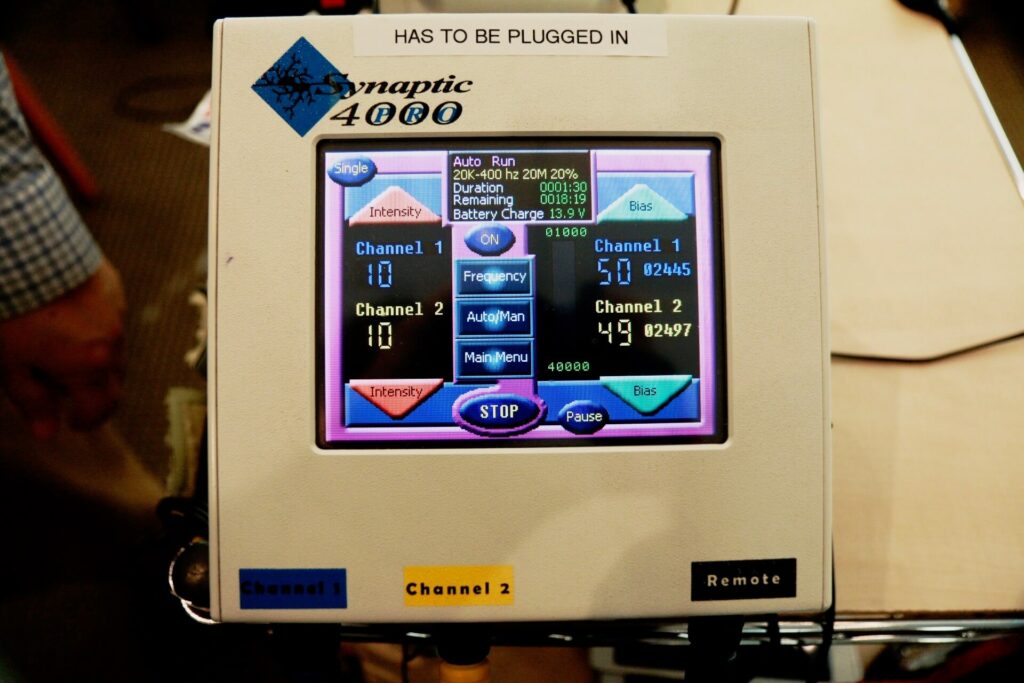 electronic nerve biomodulator for sciatica pain and neuropathy treatment in Scottsdale, AZ.